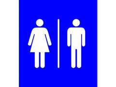 Female Male Toilet Sign Symbols Only